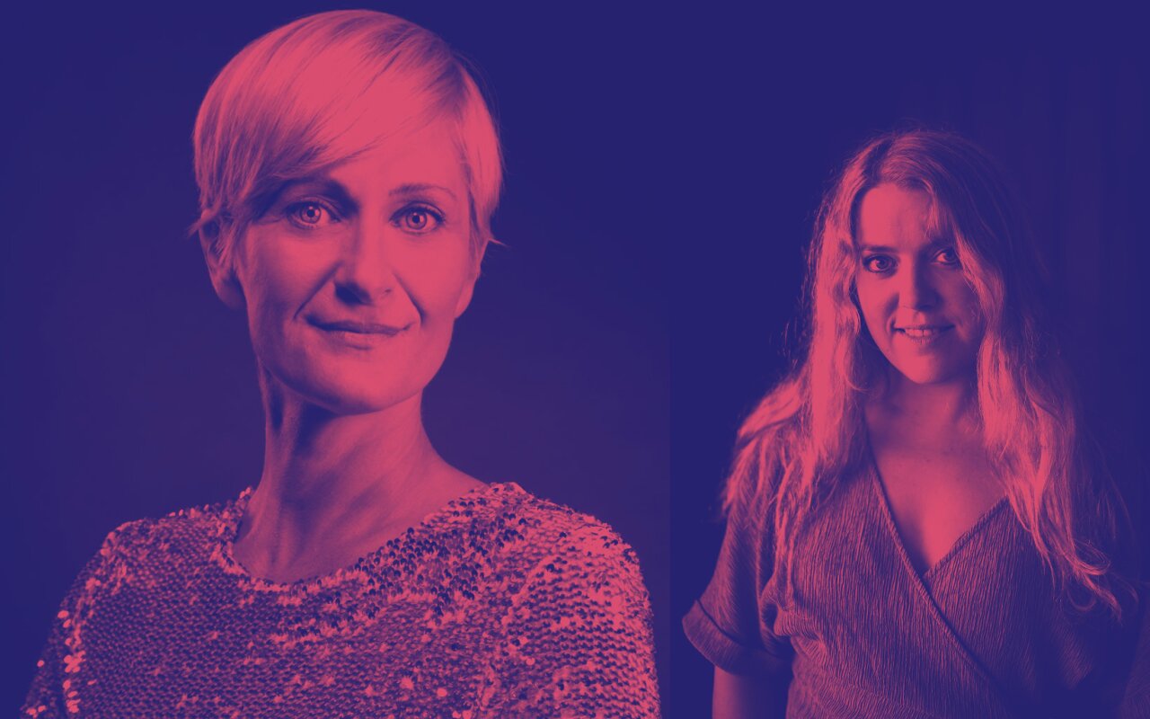 Portrett satt sammen i collage av Nina Gromstad og Ingrid Halle.